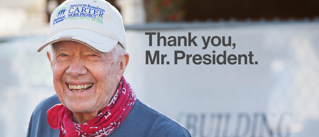 Cadillac Area Habitat for Humanity mourns the death of former U.S.President Jimmy Carter